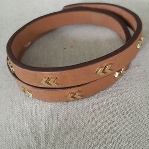 Leather wrap bracelet